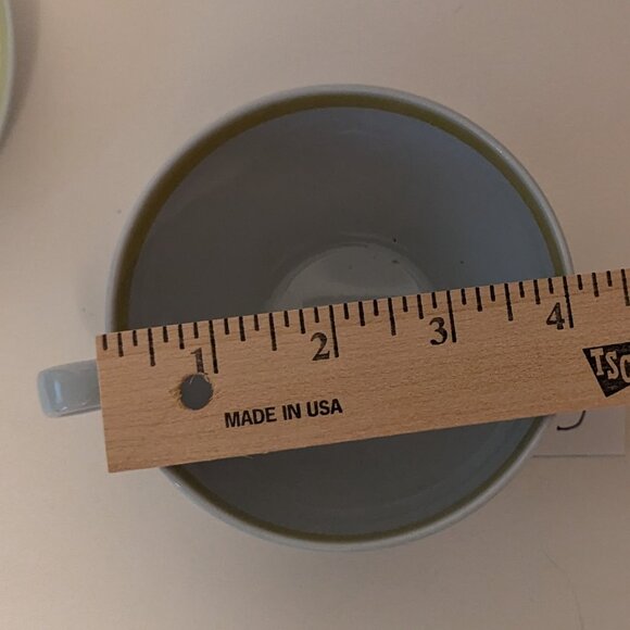 Vintage Handpainted Arabia Finland Windflower Teacup and Saucer with Flaw - Picture 8 of 11